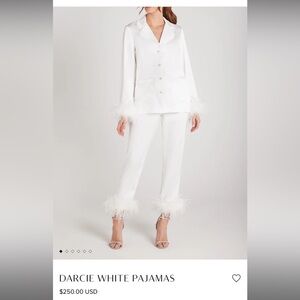 Nadine Merabi Darcie Pajamas White
